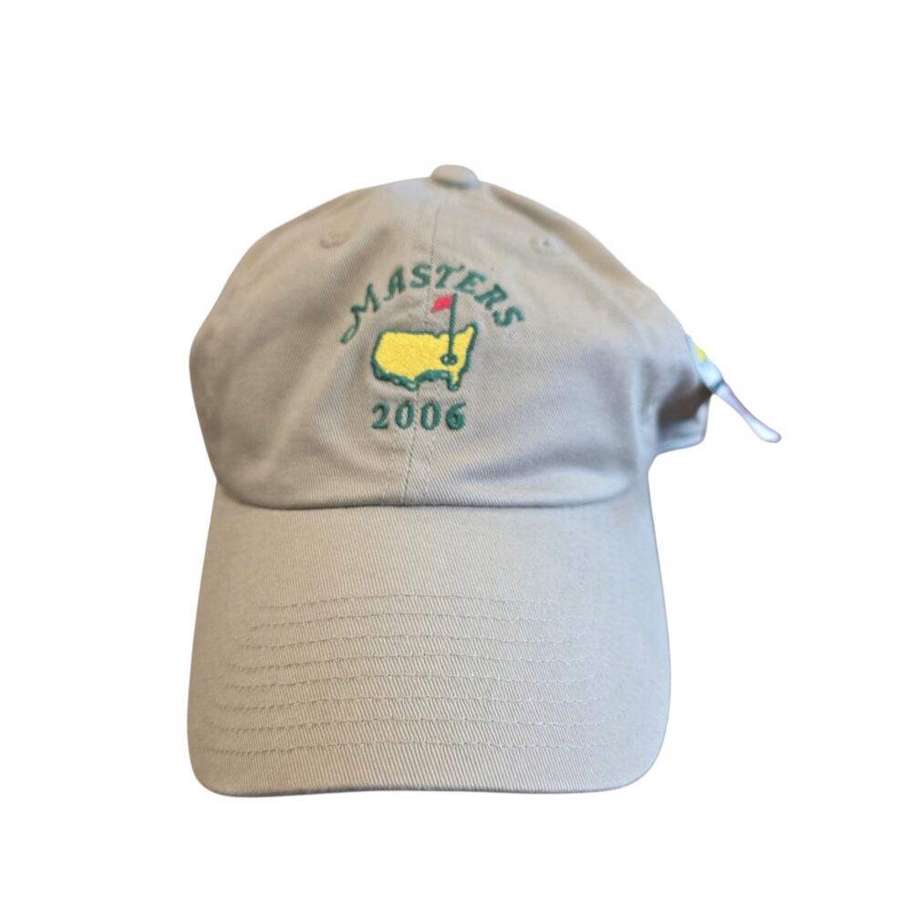2006 Masters Golf Hat American Needle Augusta National Beige NWT Strapback Cap